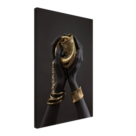 Da Vinci Wall art Print | Eclectic Expressions | Black Hands - Canvas - 40x60 cm / 16x24″ - 