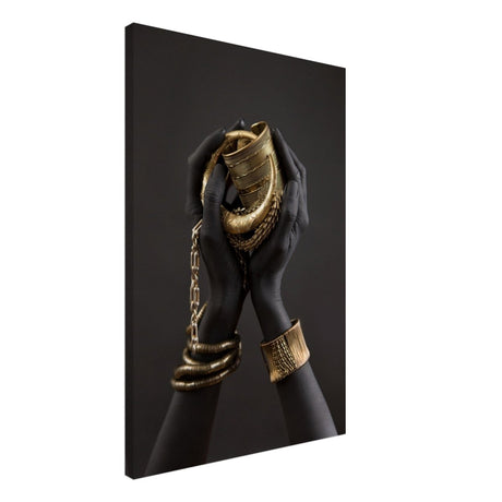 Da Vinci Wall art Print | Eclectic Expressions | Black Hands - Canvas - 50x75 cm / 20x30″ - 