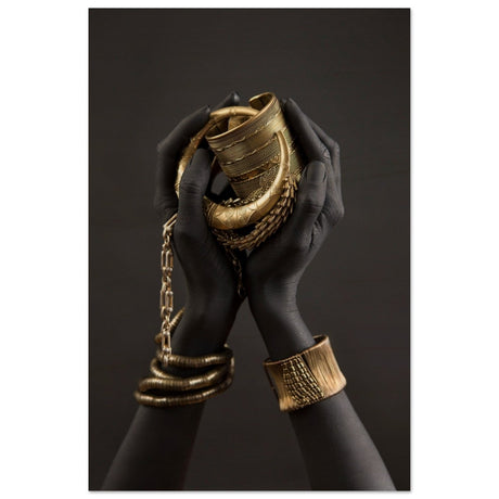 Da Vinci Wall art Print | Eclectic Expressions | Black Hands - Wood Prints - 40x60 cm / 16x24″ - 