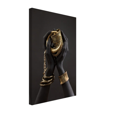 Da Vinci Wall art Print | Eclectic Expressions | Black Hands - Canvas - 30x45 cm / 12x18″ - 