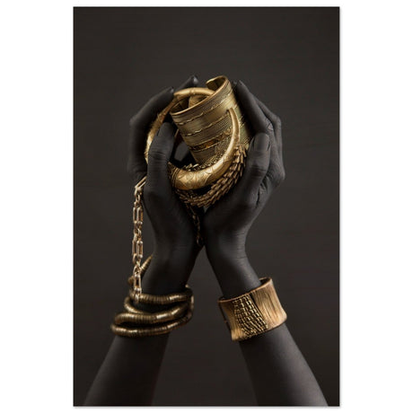 Da Vinci Wall art Print | Eclectic Expressions | Black Hands - Wood Prints - 30x45 cm / 12x18″ - 