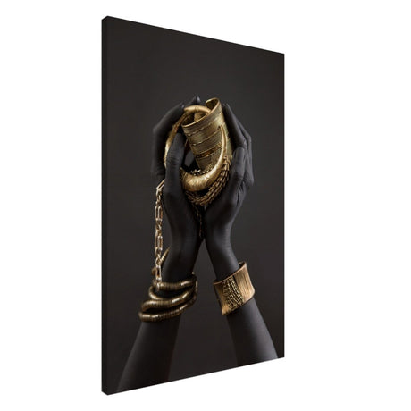 Da Vinci Wall art Print | Eclectic Expressions | Black Hands - Canvas - 60x90 cm / 24x36″ - 