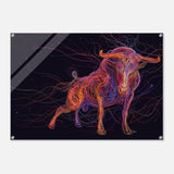 Da Vinci Wall art Print | Eclectic Expressions | Bull | Taurus Astrological Sign - Acrylic Print - 70x100 cm / 28x40″ - 