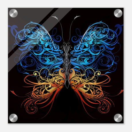 Da Vinci Wall art Print | Eclectic Expressions | Butterfly - Acrylic Print - 30x30 cm / 12x12″ - 