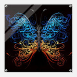Da Vinci Wall art Print | Eclectic Expressions | Butterfly - Acrylic Print - 60x60 cm / 24x24″ - 