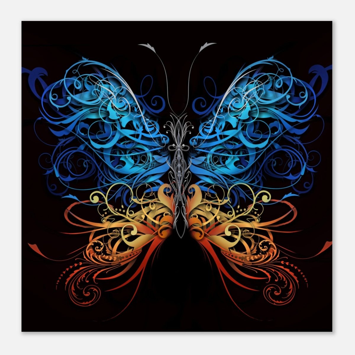 Da Vinci Wall art Print | Eclectic Expressions | Butterfly - Aluminum Print - 50x50 cm / 20x20″ - 