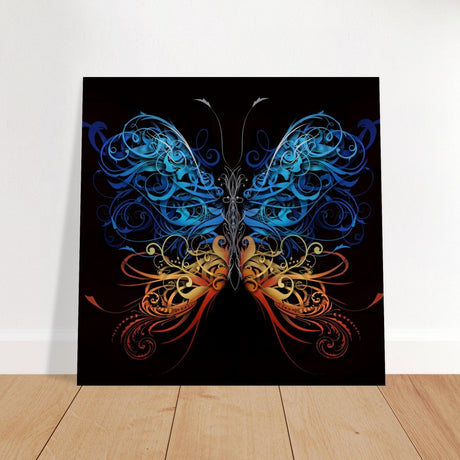 Da Vinci Wall art Print | Eclectic Expressions | Butterfly - Brushed Aluminum Print - 40x40 cm / 16x16″ - 