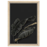 Da Vinci Wall art Print | Eclectic Expressions | Contemporary | Black and Gold - Framed Canvas - 30x45 cm / 12x18″ - Wood frame