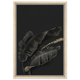 Da Vinci Wall art Print | Eclectic Expressions | Contemporary | Black and Gold - Framed Canvas - 40x60 cm / 16x24″ - Wood frame