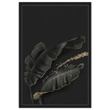 Da Vinci Wall art Print | Eclectic Expressions | Contemporary | Black and Gold - Framed Canvas - 60x90 cm / 24x36″ - Black frame