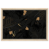Da Vinci Wall art Print | Eclectic Expressions | Contemporary | Gold and Black - Framed Canvas - 40x60 cm / 16x24″ - Wood frame