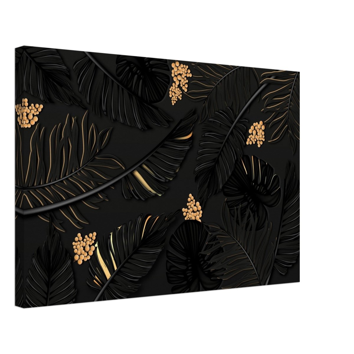Da Vinci Wall art Print | Eclectic Expressions | Contemporary | Gold and Black - Canvas - 40x60 cm / 16x24″ - 