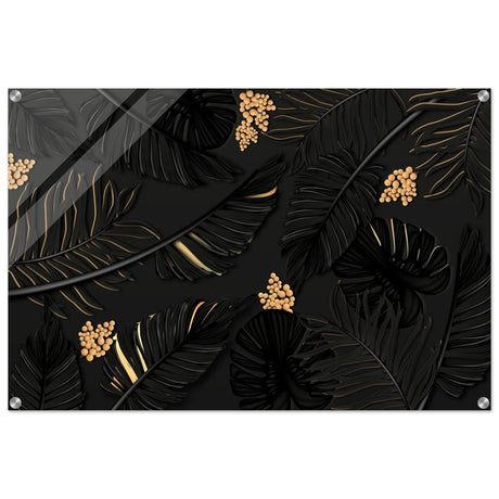 Da Vinci Wall art Print | Eclectic Expressions | Contemporary | Gold and Black - Acrylic Print - 60x90 cm / 24x36″ - 