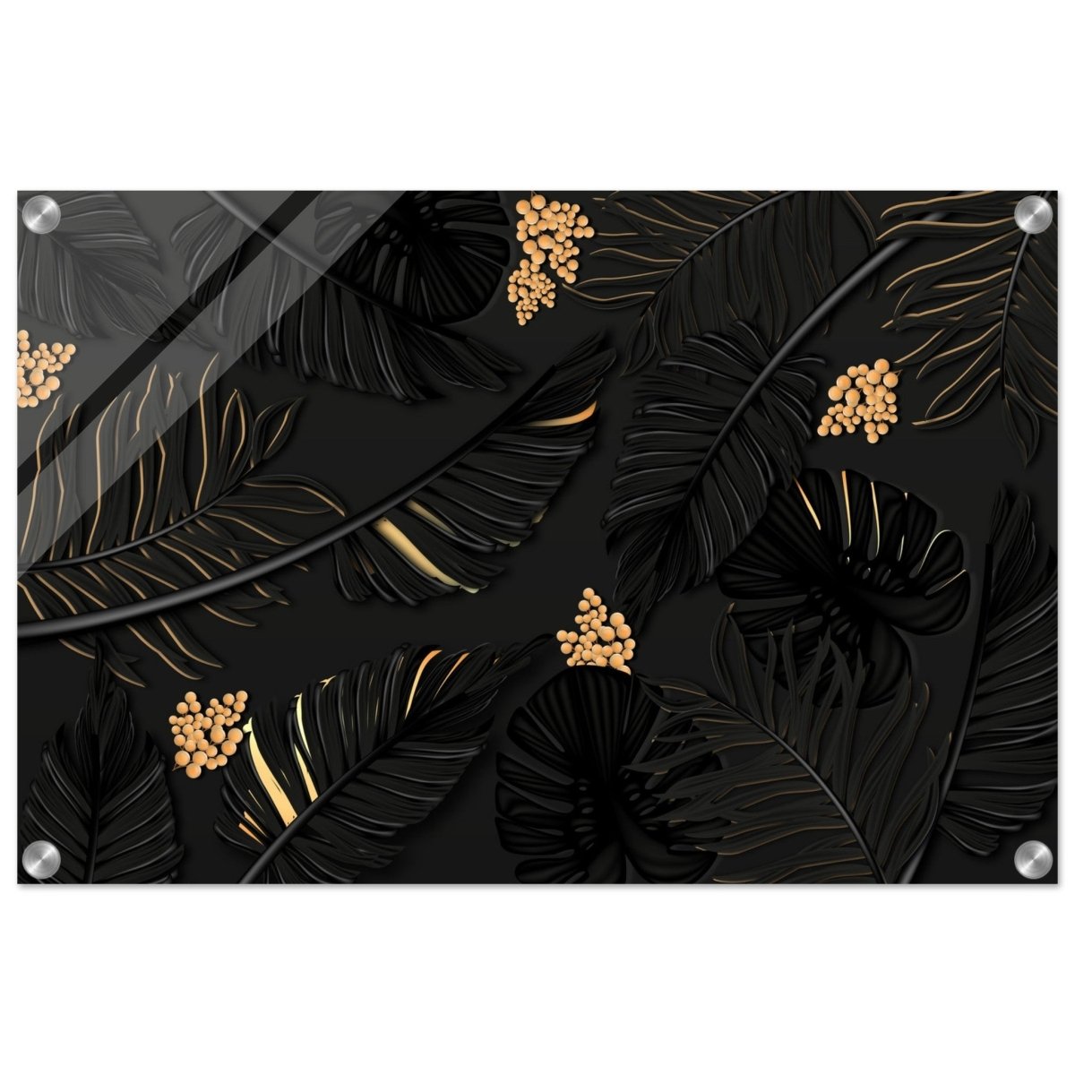Da Vinci Wall art Print | Eclectic Expressions | Contemporary | Gold and Black - Acrylic Print - 40x60 cm / 16x24″ - 