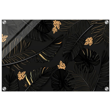 Da Vinci Wall art Print | Eclectic Expressions | Contemporary | Gold and Black - Acrylic Print - 40x60 cm / 16x24″ - 