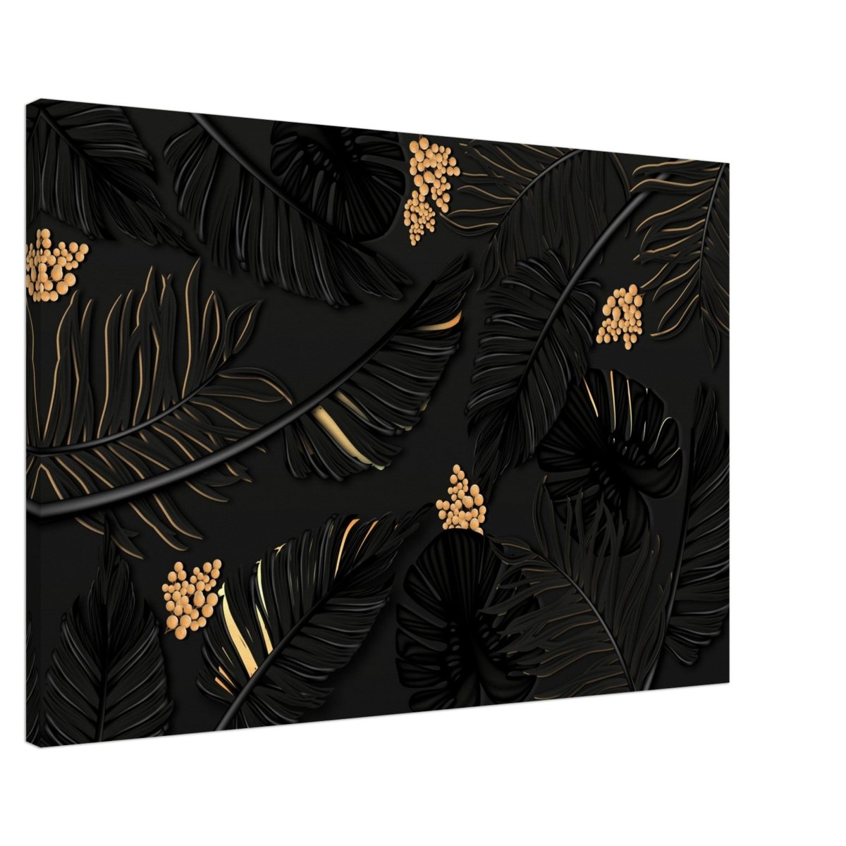 Da Vinci Wall art Print | Eclectic Expressions | Contemporary | Gold and Black - Canvas - 60x90 cm / 24x36″ - 