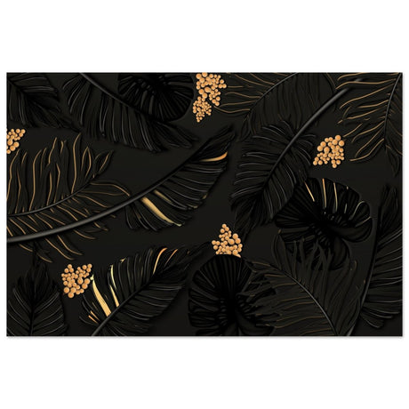 Da Vinci Wall art Print | Eclectic Expressions | Contemporary | Gold and Black - Wood Prints - 30x45 cm / 12x18″ - 