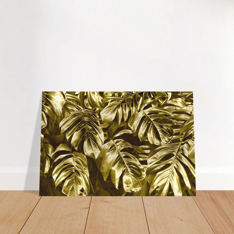 Da Vinci Wall art Print | Eclectic Expressions | Golden Leaf - Brushed Aluminum Print - 60x90 cm / 24x36″ - 