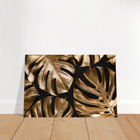 Da Vinci Wall art Print | Eclectic Expressions| Golden Leaf - Brushed Aluminum Print - 40x60 cm / 16x24″ - 