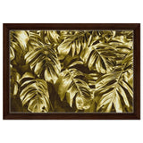 Da Vinci Wall art Print | Eclectic Expressions | Golden Leaf - Framed Canvas - 30x45 cm / 12x18″ - Dark wood frame
