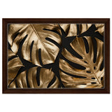 Da Vinci Wall art Print | Eclectic Expressions| Golden Leaf - Framed Canvas - 30x45 cm / 12x18″ - Dark wood frame