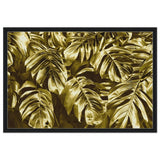 Da Vinci Wall art Print | Eclectic Expressions | Golden Leaf - Framed Canvas - 60x90 cm / 24x36″ - Black frame