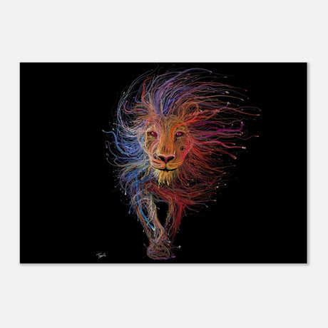 Da Vinci Wall art Print | Eclectic Expressions | Lion - Wood Prints - 70x100 cm / 28x40″ - 20 mm
