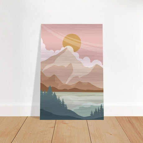 Da Vinci Wall art Print | Eclectic Expressions | Modern Minimalist wall art print | Bohemian - Brushed Aluminum Print - 50x75 cm / 20x30″ - 