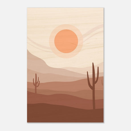 Da Vinci Wall art Print | Eclectic Expressions | Modern Minimalist wall art print | Bohemian - Wood Prints - 50x75 cm / 20x30″ - 10 mm