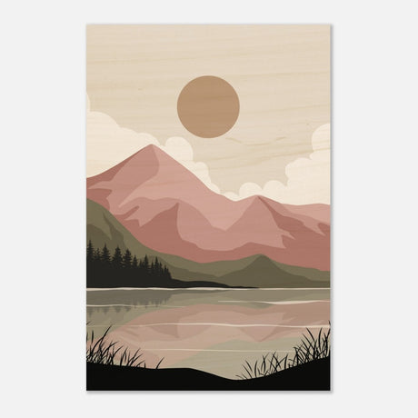 Da Vinci Wall art Print | Eclectic Expressions | Modern Minimalist wall art print | Bohemian - Wood Prints - 40x60 cm / 16x24″ - 10 mm