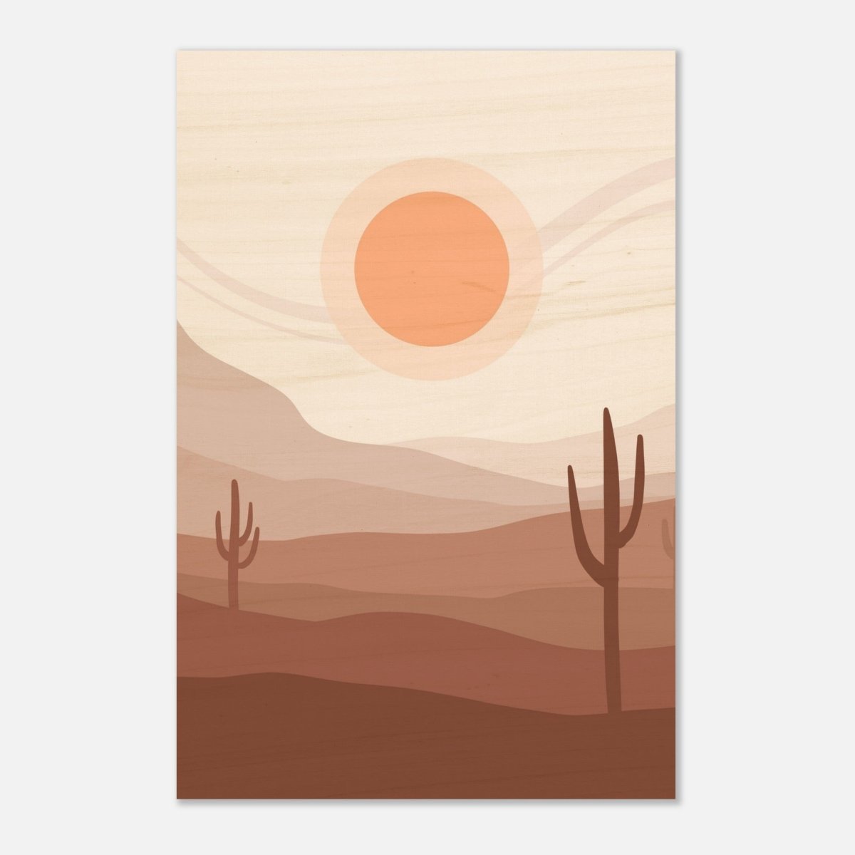 Da Vinci Wall art Print | Eclectic Expressions | Modern Minimalist wall art print | Bohemian - Wood Prints - 40x60 cm / 16x24″ - 20 mm
