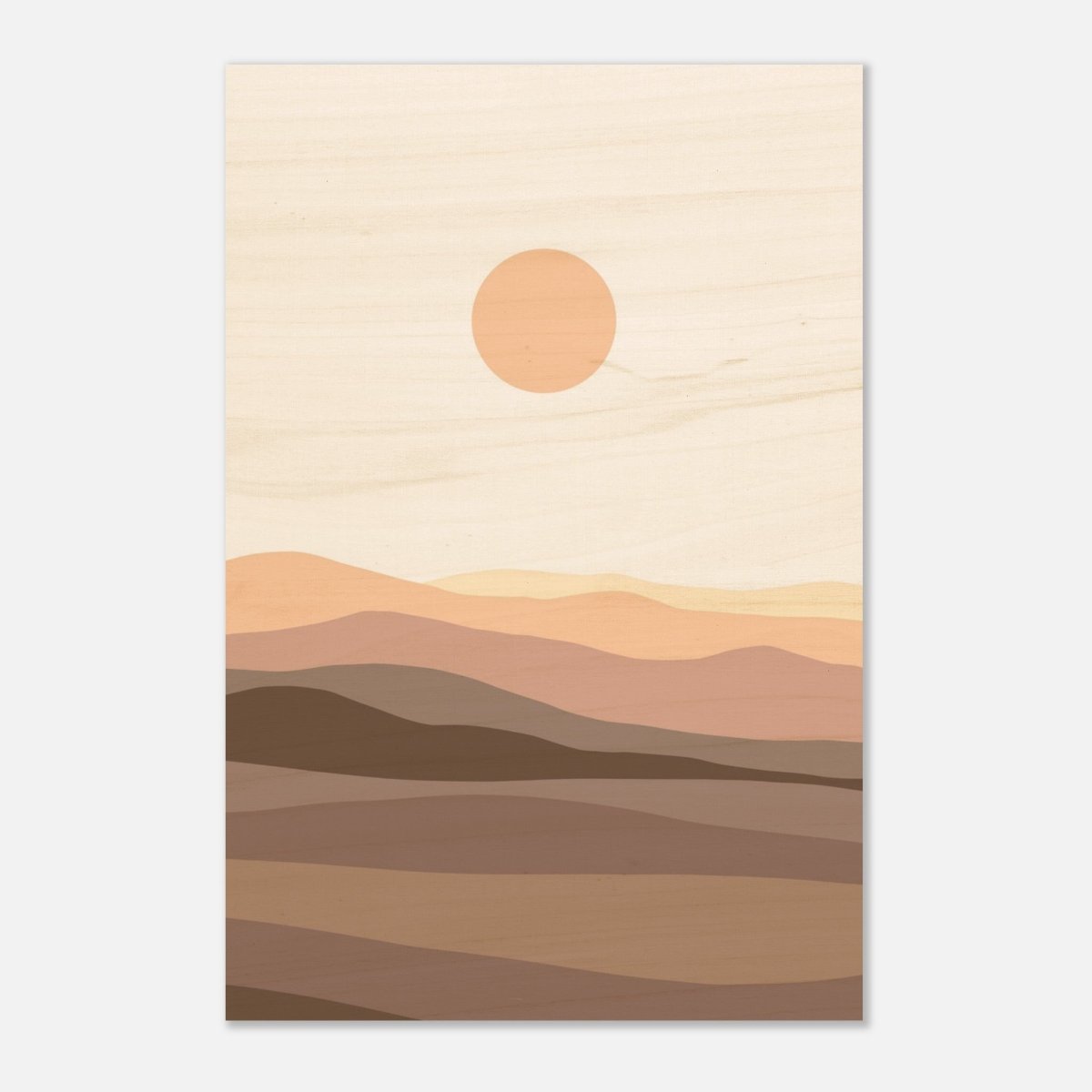 Da Vinci Wall art Print | Eclectic Expressions | Modern Minimalist wall art print | Bohemian - Wood Prints - 40x60 cm / 16x24″ - 20 mm