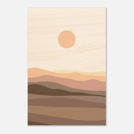 Da Vinci Wall art Print | Eclectic Expressions | Modern Minimalist wall art print | Bohemian - Wood Prints - 40x60 cm / 16x24″ - 20 mm