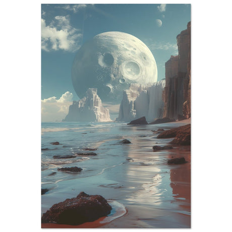 Da Vinci Wall art Print | Eclectic Expressions | Nature | Moon - Aluminum Print - 60x90 cm / 24x36″ - 