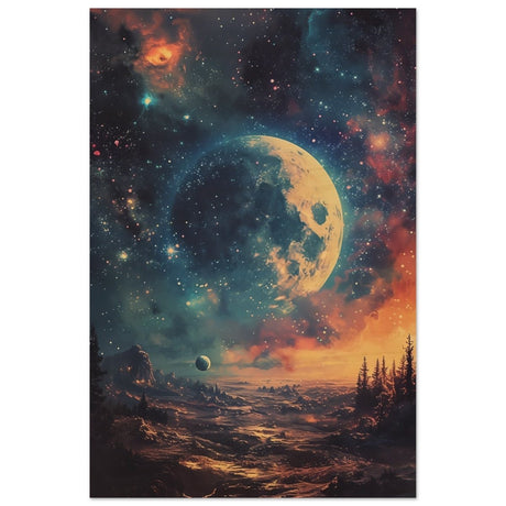 Da Vinci Wall art Print | Eclectic Expressions | Nature | Moon - Wood Prints - 40x60 cm / 16x24″ - 