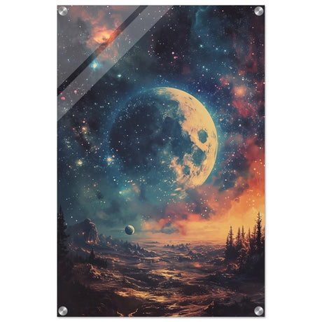 Da Vinci Wall art Print | Eclectic Expressions | Nature | Moon - Acrylic Print - 50x75 cm / 20x30″ - 