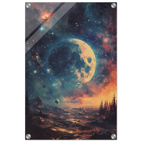 Da Vinci Wall art Print | Eclectic Expressions | Nature | Moon - Acrylic Print - 40x60 cm / 16x24″ - 