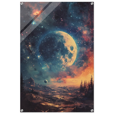 Da Vinci Wall art Print | Eclectic Expressions | Nature | Moon - Acrylic Print - 60x90 cm / 24x36″ - 