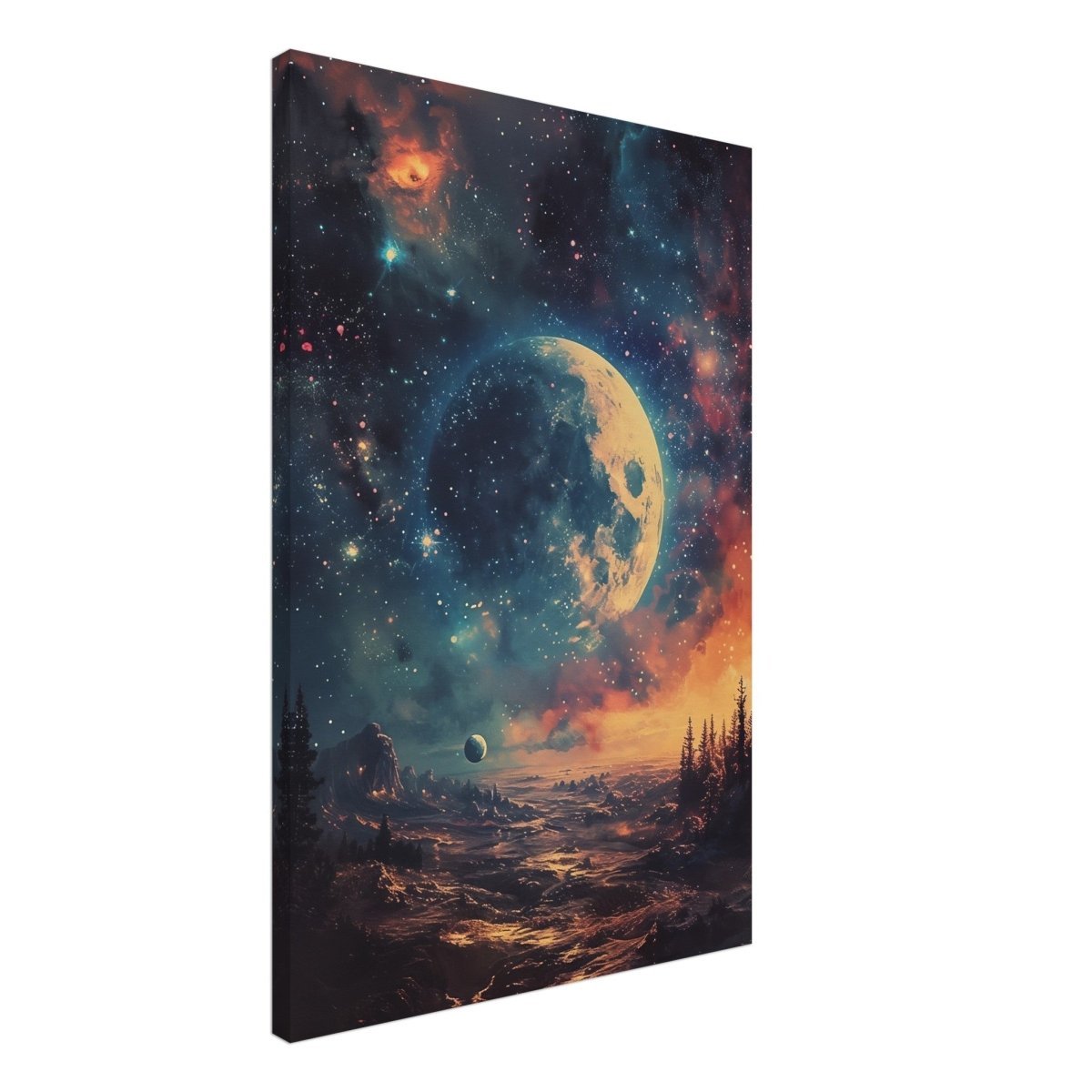 Da Vinci Wall art Print | Eclectic Expressions | Nature | Moon - Canvas - 50x75 cm / 20x30″ - 