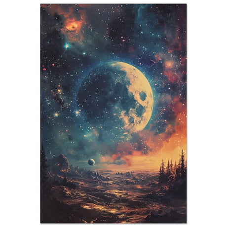 Da Vinci Wall art Print | Eclectic Expressions | Nature | Moon - Aluminum Print - 50x75 cm / 20x30″ - 