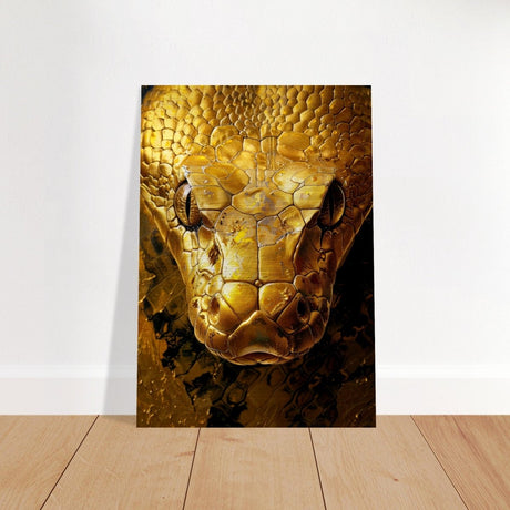 Da Vinci Wall art Print | Eclectic Expressions | Snake - Brushed Aluminum Print - 70x100 cm / 28x40″ - 