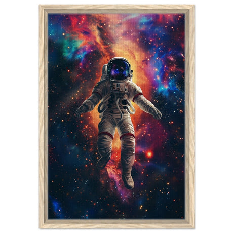 Da Vinci Wall art Print | Eclectic Expressions | Space - Framed Canvas - 40x60 cm / 16x24″ - Wood frame