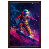 Da Vinci Wall art Print | Eclectic Expressions | Space - Framed Canvas - 50x75 cm / 20x30″ - Dark wood frame