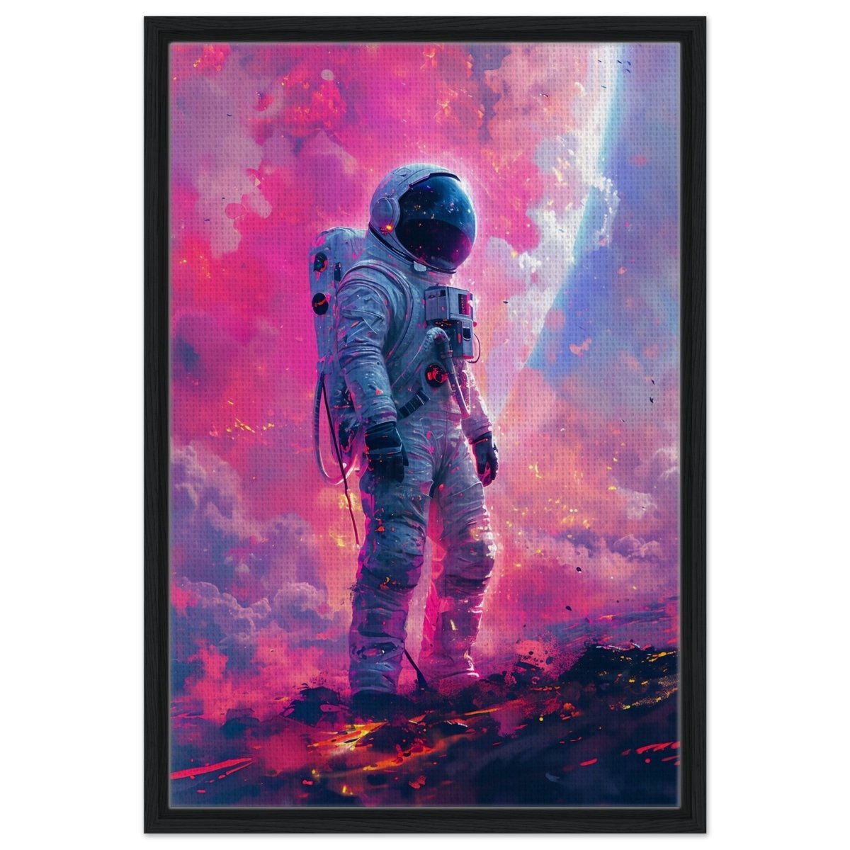 Da Vinci Wall art Print | Eclectic Expressions | Space - Framed Canvas - 50x75 cm / 20x30″ - Black frame