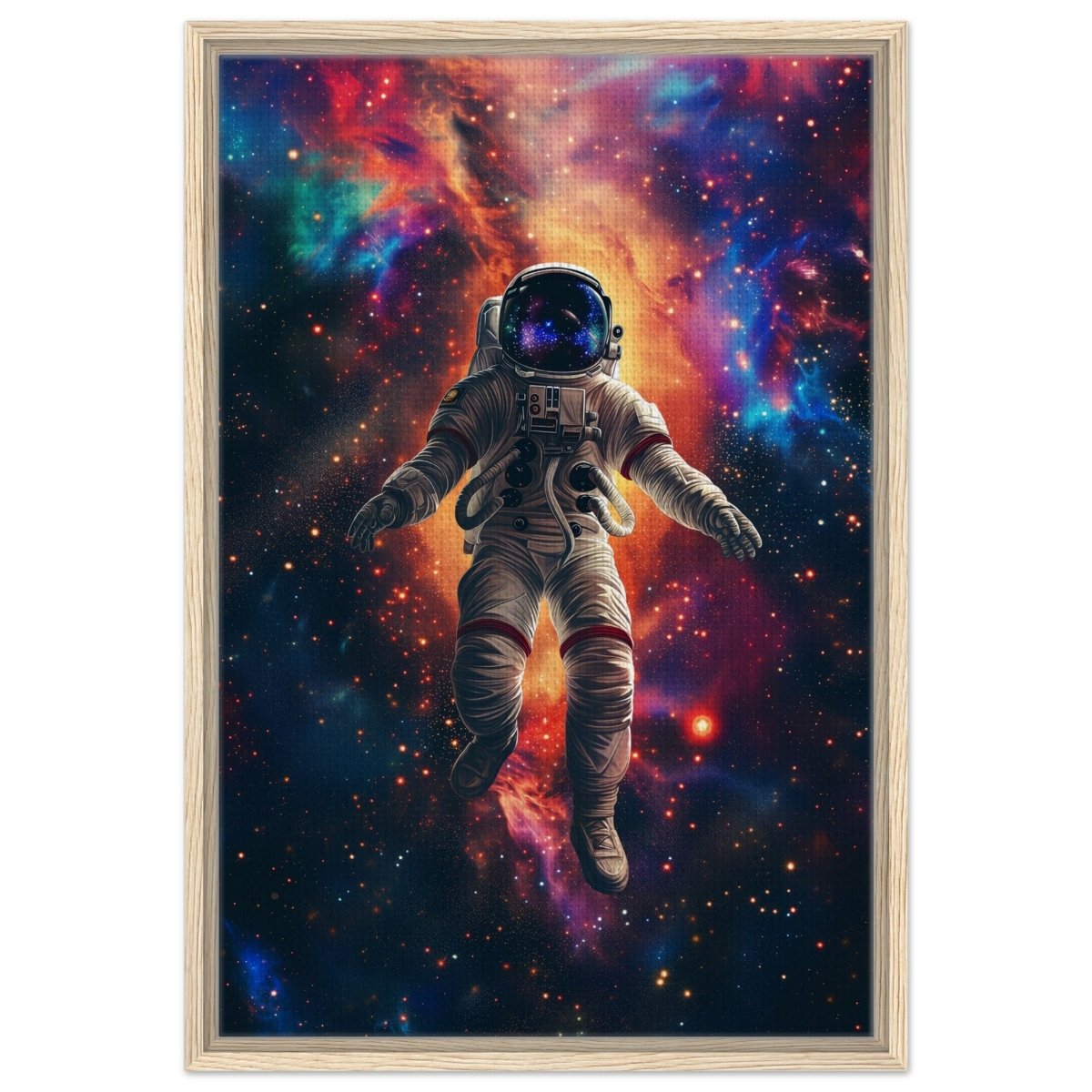 Da Vinci Wall art Print | Eclectic Expressions | Space - Framed Canvas - 50x75 cm / 20x30″ - Wood frame