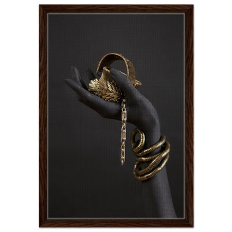 Da Vinci Wall art Print | Eclectic Expressions - Framed Canvas - 40x60 cm / 16x24″ - Dark wood frame