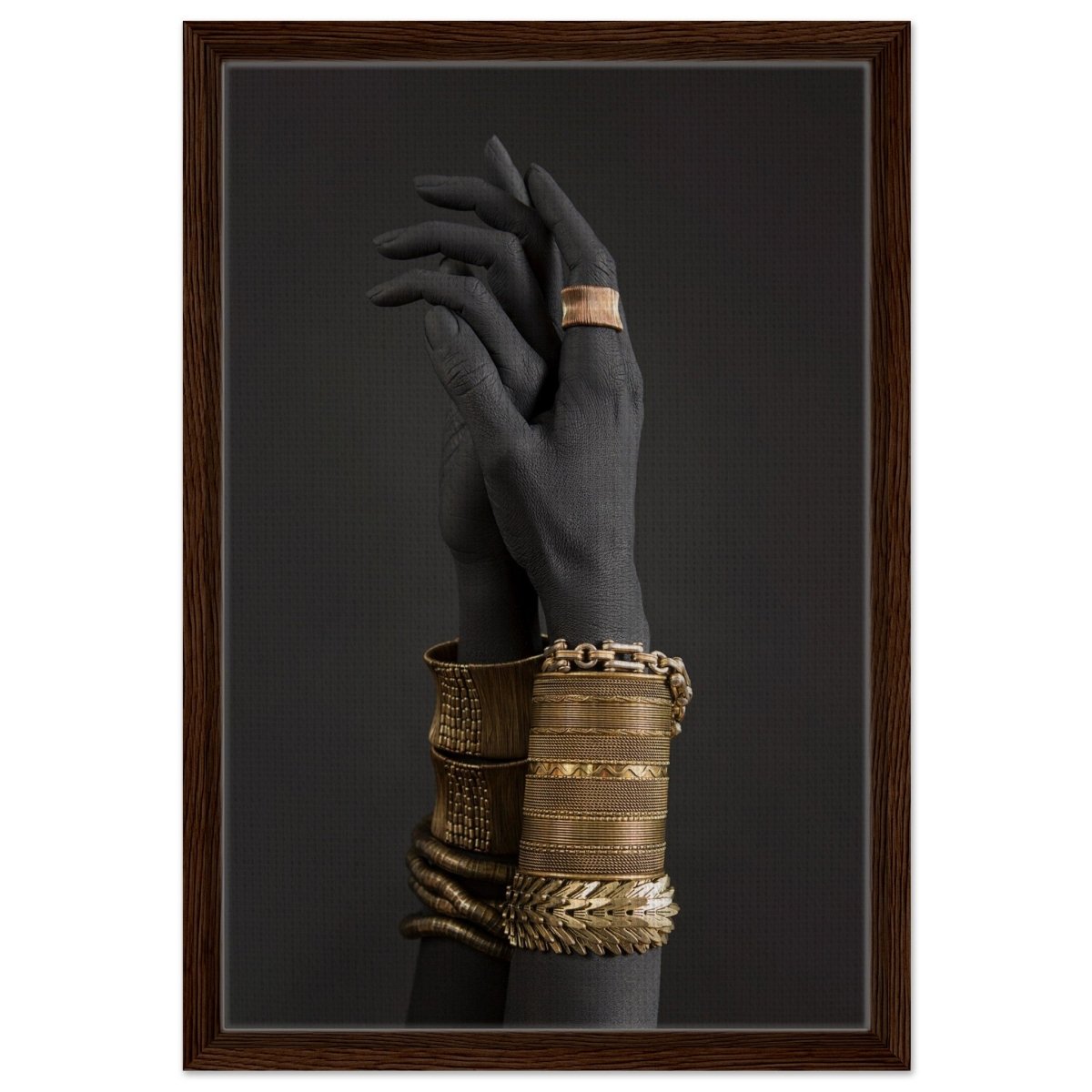 Da Vinci Wall art Print | Eclectic Expressions - Framed Canvas - 40x60 cm / 16x24″ - Dark wood frame