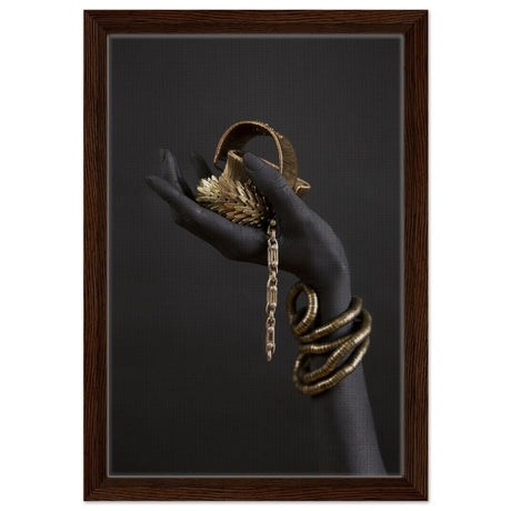 Da Vinci Wall art Print | Eclectic Expressions - Framed Canvas - 30x45 cm / 12x18″ - Dark wood frame