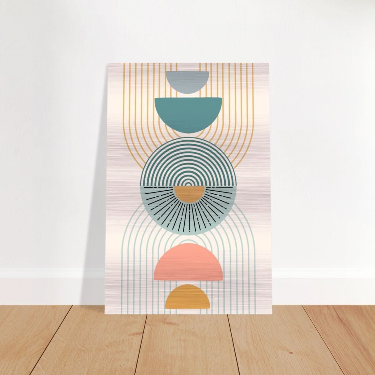Da Vinci Wall art Print | Geometric Modern Minimalist wall art print | Bohemian - Brushed Aluminum Print - 30x45 cm / 12x18″ - 