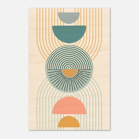 Da Vinci Wall art Print | Geometric Modern Minimalist wall art print | Bohemian - Wood Prints - 60x90 cm / 24x36″ - 10 mm